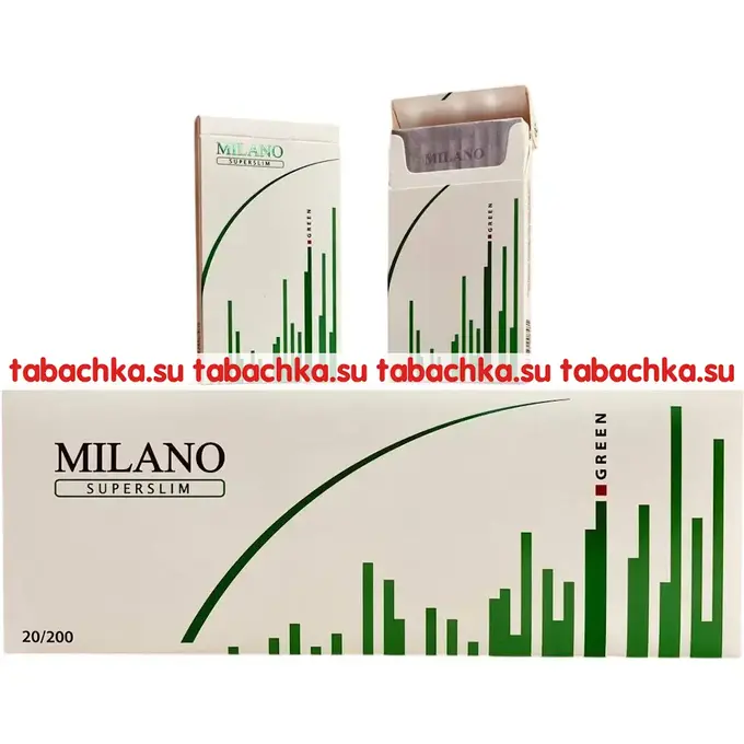 Сигареты Milano Green Superslim Сигареты Milano Green Superslim